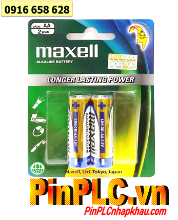 Maxell LR6(GD)2B; Pin AA 1.5v Alkaline Maxell LR6(GD)2B _Xuất xứ Liên doanh (MẪU MỚI)